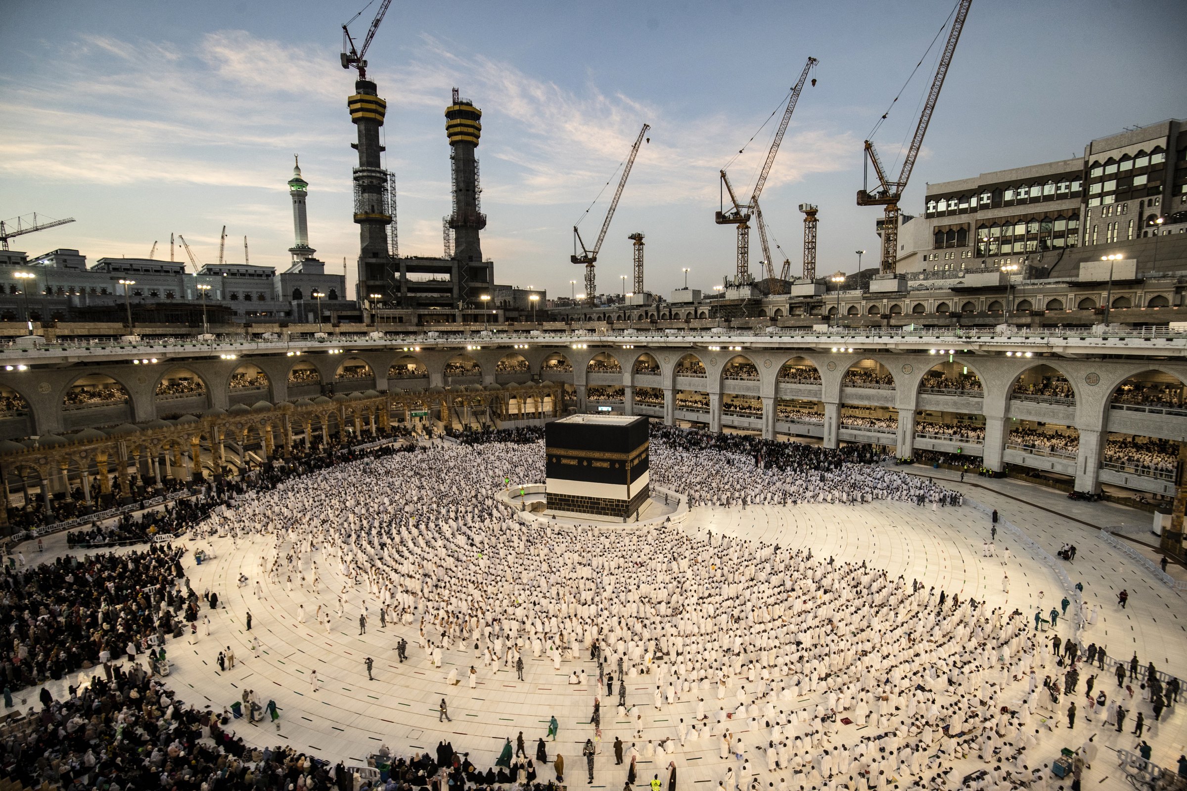 The Kaaba in Masjid al-Haram, Makkah
